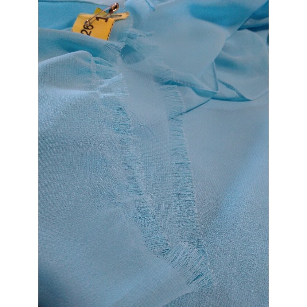 Jade by Jasmine Mother of the Bride Dress Petite P8 Maxi Blue Sparkly 3/4 Sleeve - Picture 7 of 7